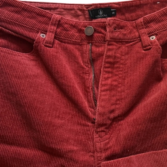 Volcom Women’s Oh My Cord Wide Leg Pant – Auburn (B1931906) - Picture 5 of 8